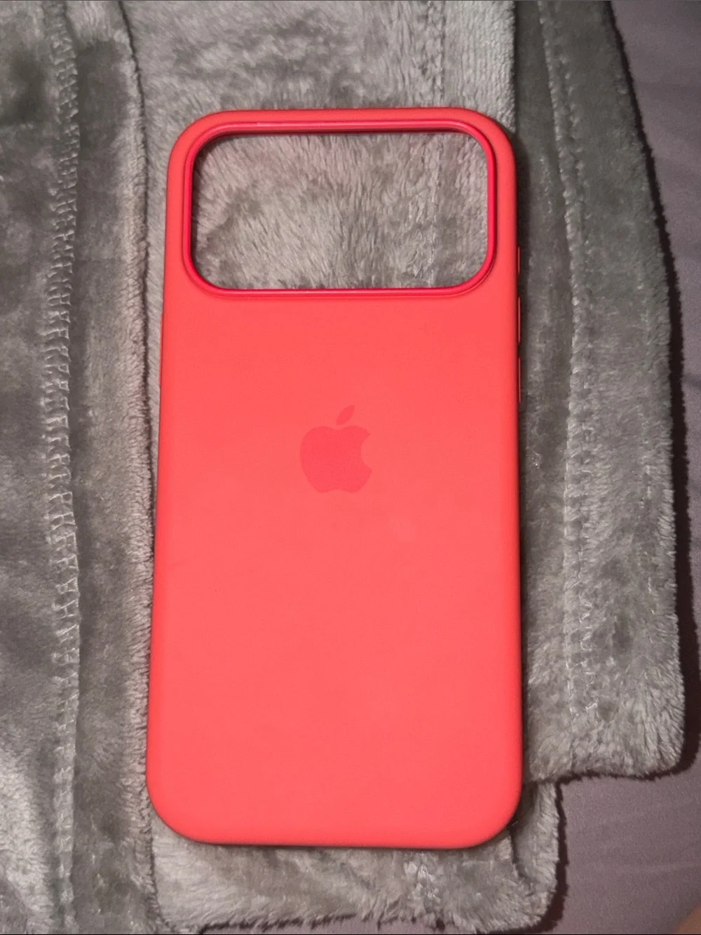 Apple Silicone iPhone Case - Coral Pink